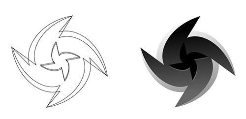 Grafik pokazuje jak zrobić grafiki w Corelu